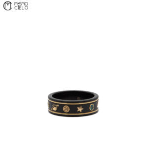 18K Gold and Topaz Icon 3.2g Ring