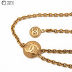 Double Coco Mark Mesh Chain Belt