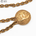 Double Coco Mark Mesh Chain Belt