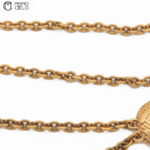 Double Coco Mark Mesh Chain Belt