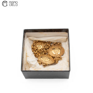 Double Coco Mark Mesh Chain Belt