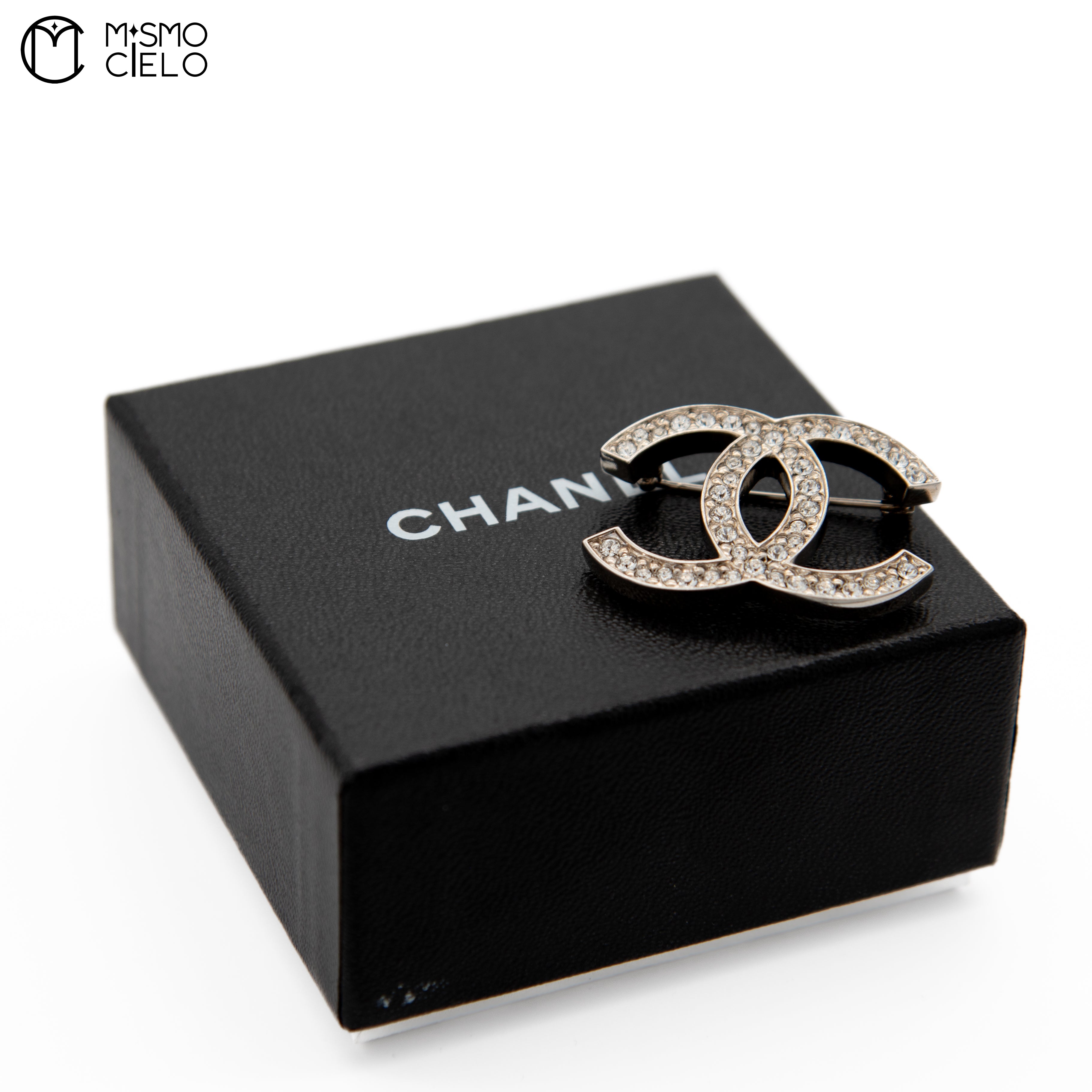 Coco Mark Rhinestone Brooch 13P