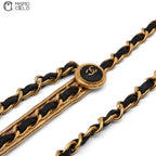 Coco Mark 4 Row Leather Chain Belt