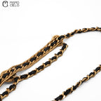 Coco Mark 4 Row Leather Chain Belt