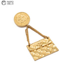 CHANEL 23 Hanging Matelasse Coco Brooch