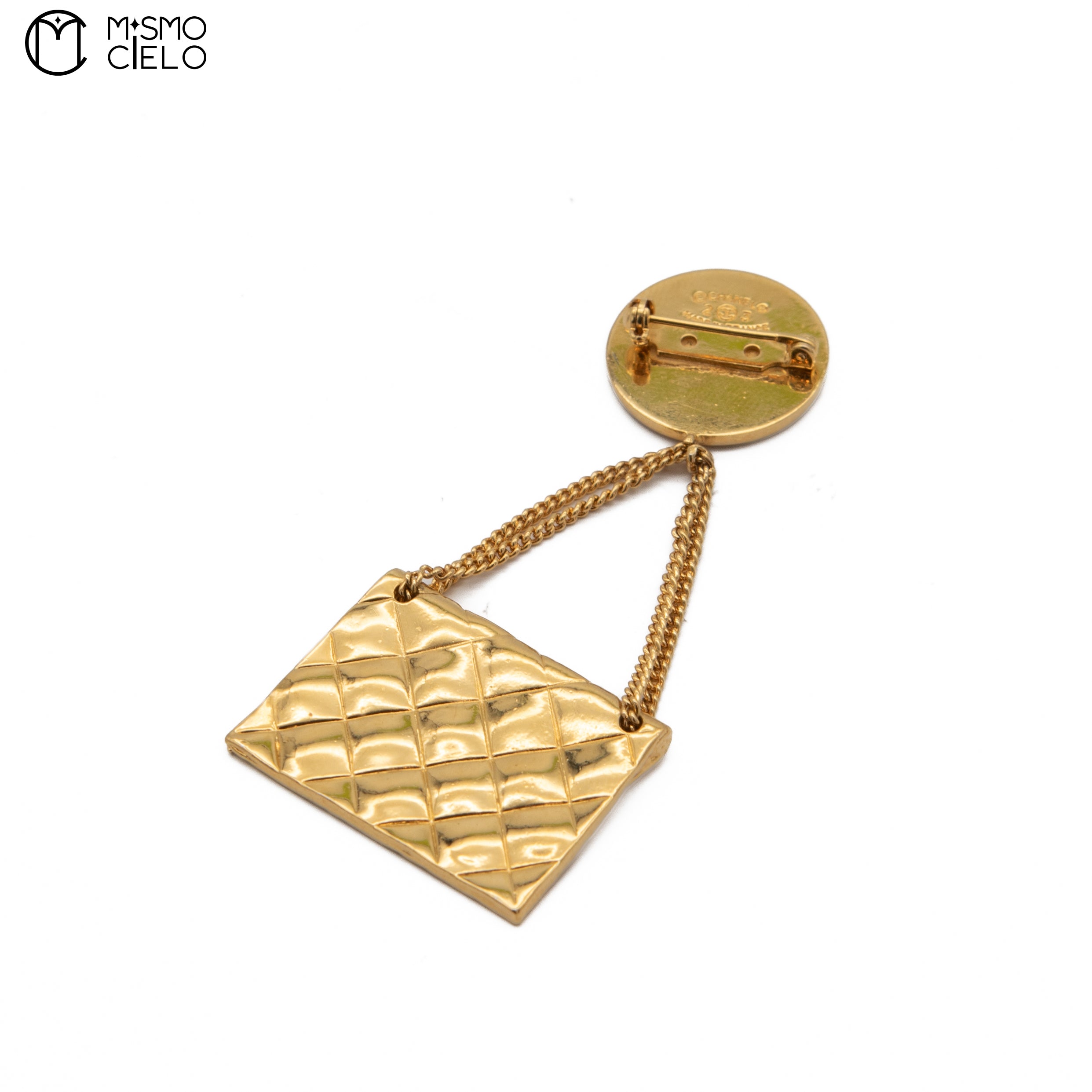 CHANEL 23 Hanging Matelasse Coco Brooch