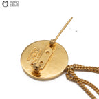 CHANEL 23 Hanging Matelasse Coco Brooch