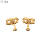 Vintage Classic Gold Clip-on Earrings with Diamonds