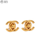 CHANEL Turn lock motif Clip-on Gold Earring