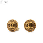 Rope Edge CC Logo Clip-on earrings