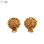 Rope Edge CC Logo Clip-on earrings