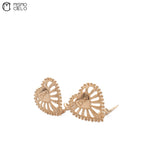 CHRISTIAN DIOR Gold Plated Heart Clip-on Earrings