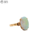 8K Gold Opal 2.3g Ring 12 x 8mm Opal