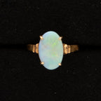 8K Gold Opal 2.3g Ring 12 x 8mm Opal