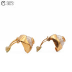 CHANEL Coco Mark and Pearl Clip-on Earrings