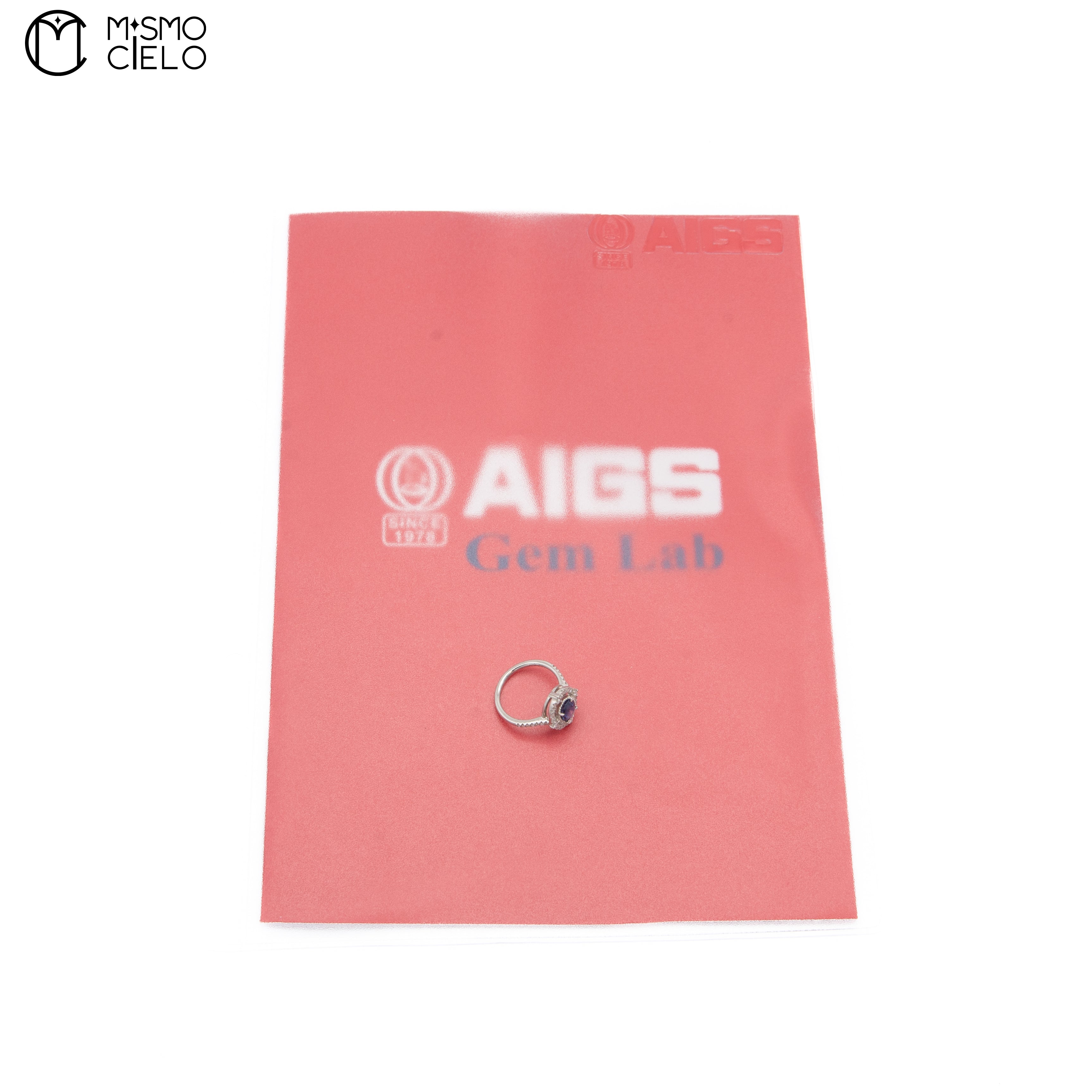 Sapphire 1.31ct and 0.34ct D Ring Size 12