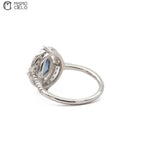 Sapphire 1.31ct and 0.34ct D Ring Size 12