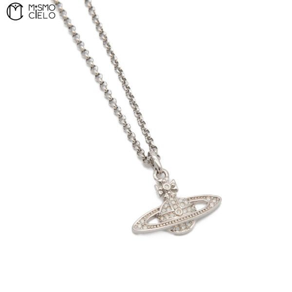 Sterling Silver Necklace with Orb Pendant