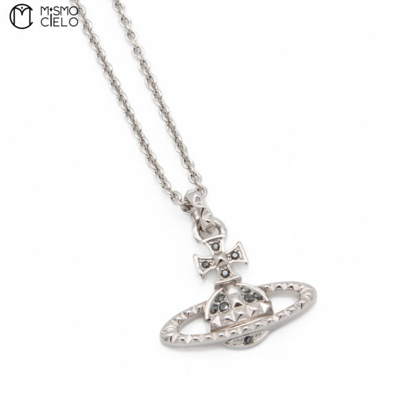 Sterling Silver Necklace with Orb Pendant