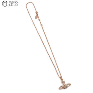 Rose Gold Necklace with Orb Pendant