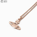 Rose Gold Necklace with Orb Pendant