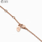 Rose Gold Necklace with Orb Pendant