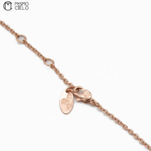 Rose Gold Necklace with Orb Pendant