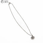 Silver Necklace with Orb Pendant