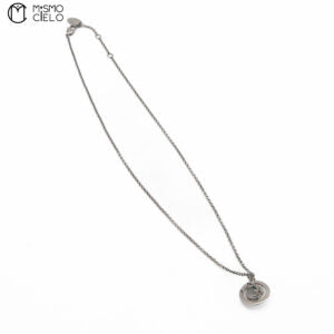 Silver Necklace with Orb Pendant