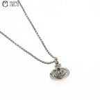 Silver Necklace with Orb Pendant