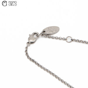 Silver Necklace with Orb Pendant