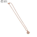 Rose Gold Necklace with Orb Pendant