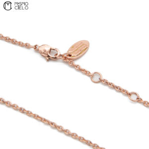 Rose Gold Necklace with Orb Pendant