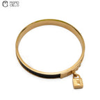 Black and Gold Lizard Bracelet