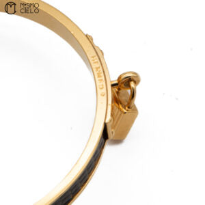 Black and Gold Lizard Bracelet