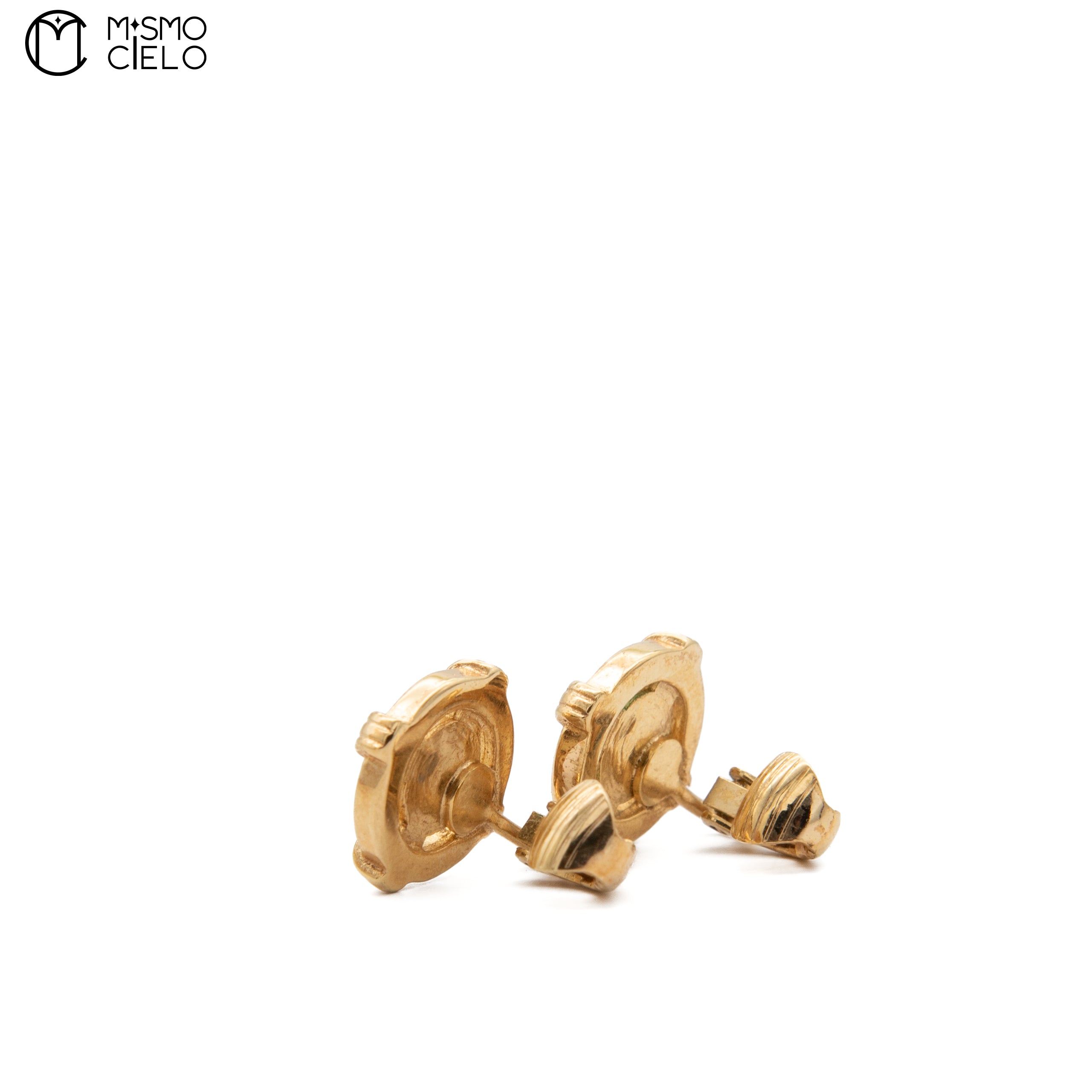 Gold Logo Clip-on Earrings