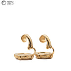 Gold Logo Clip-on Earrings