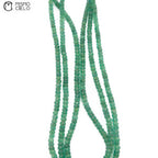 Silver and Emerald Beaded Necklace