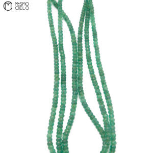 Silver and Emerald Beaded Necklace