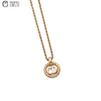 Gold Plated Neclace and logo Pendant