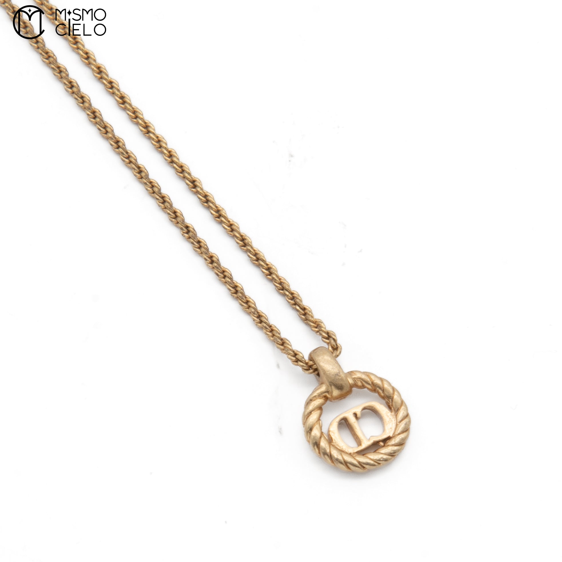 Gold Plated Neclace and logo Pendant