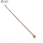 Gold Plated Neclace and logo Pendant