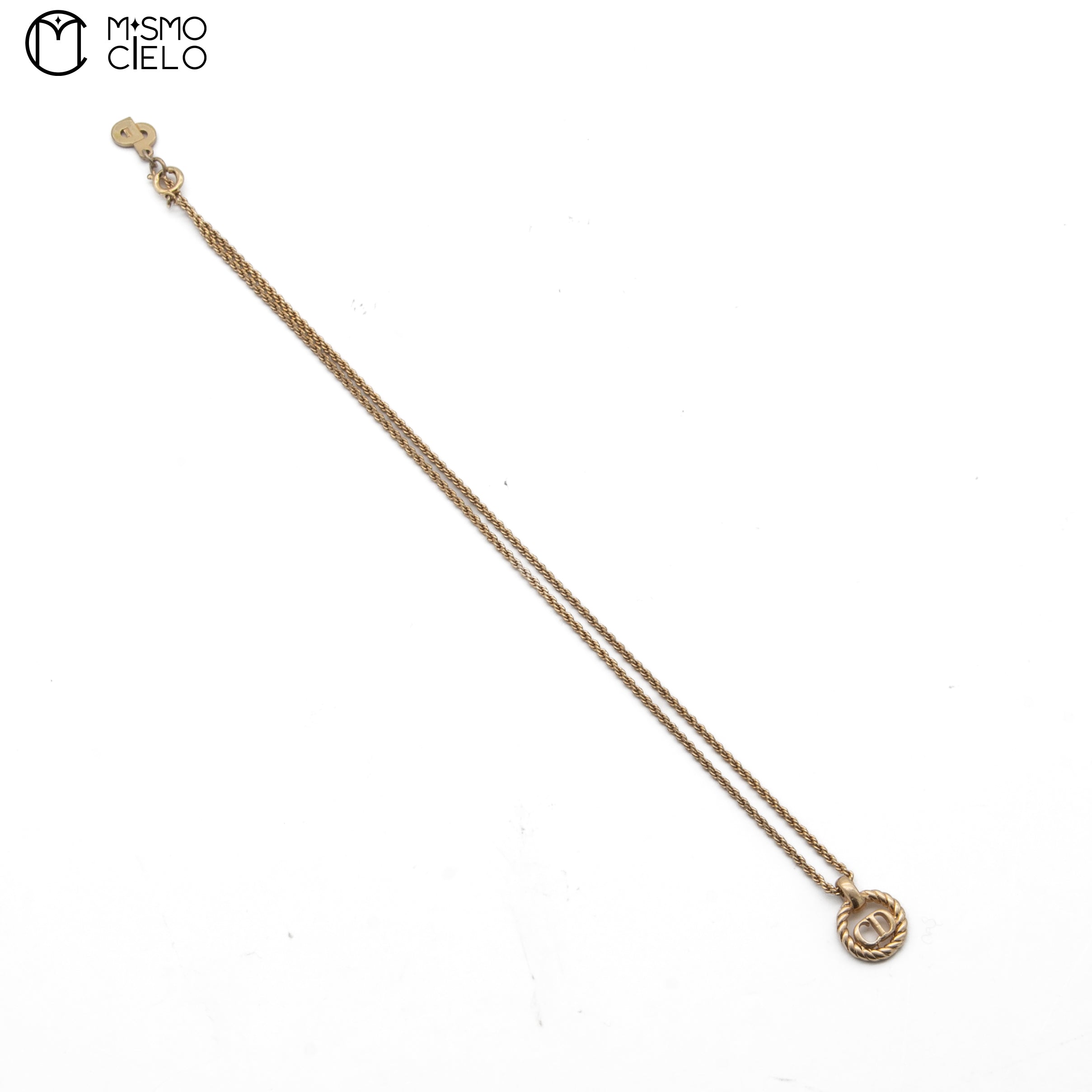 Gold Plated Neclace and logo Pendant