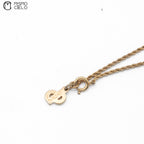 Gold Plated Neclace and logo Pendant