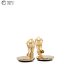 Cassandra YSL Round Metal Clip-on Earrings