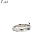 900 Tanzanite and Diamond 4.5g Ring