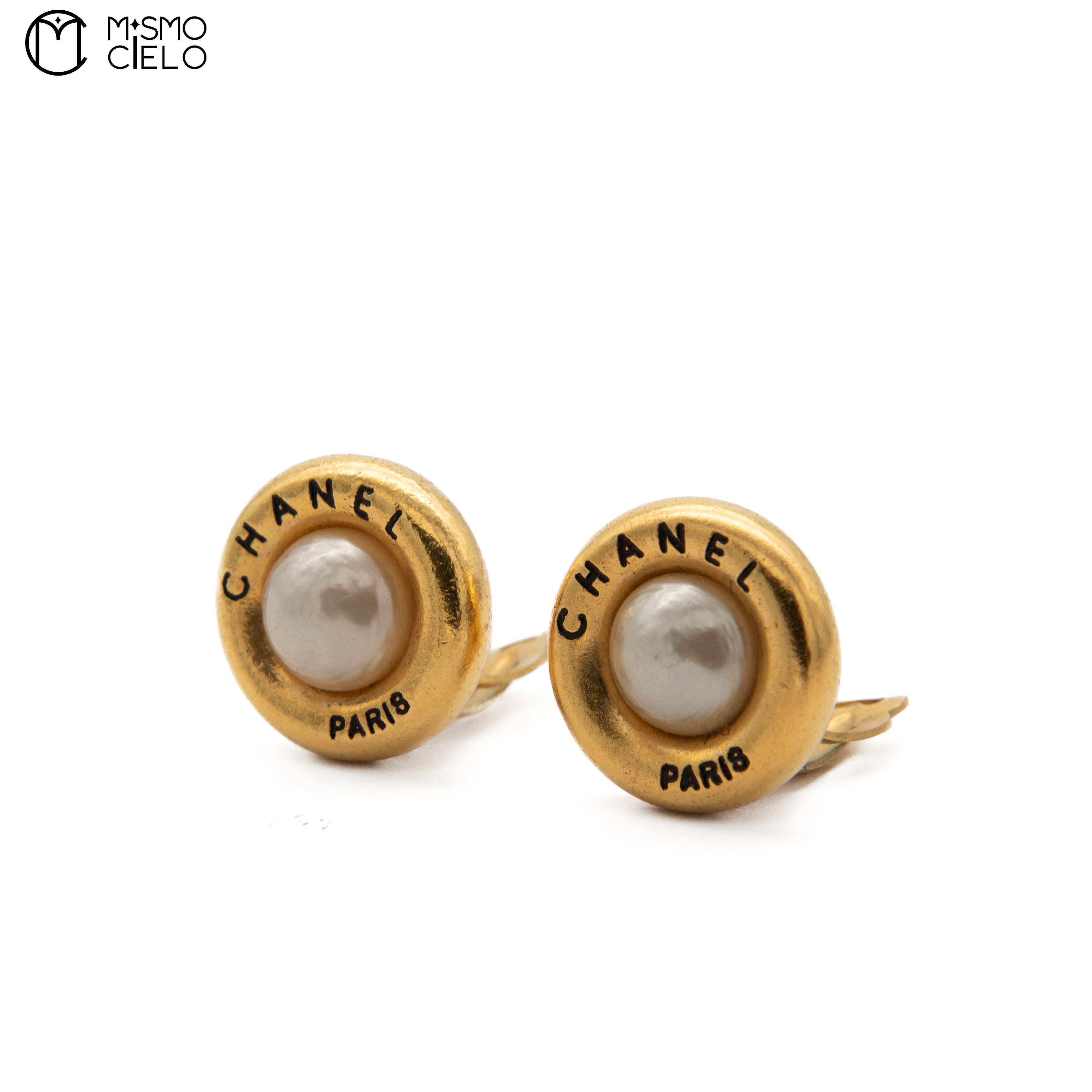 Gold Plated Faux Pearl Clip-On Earrings