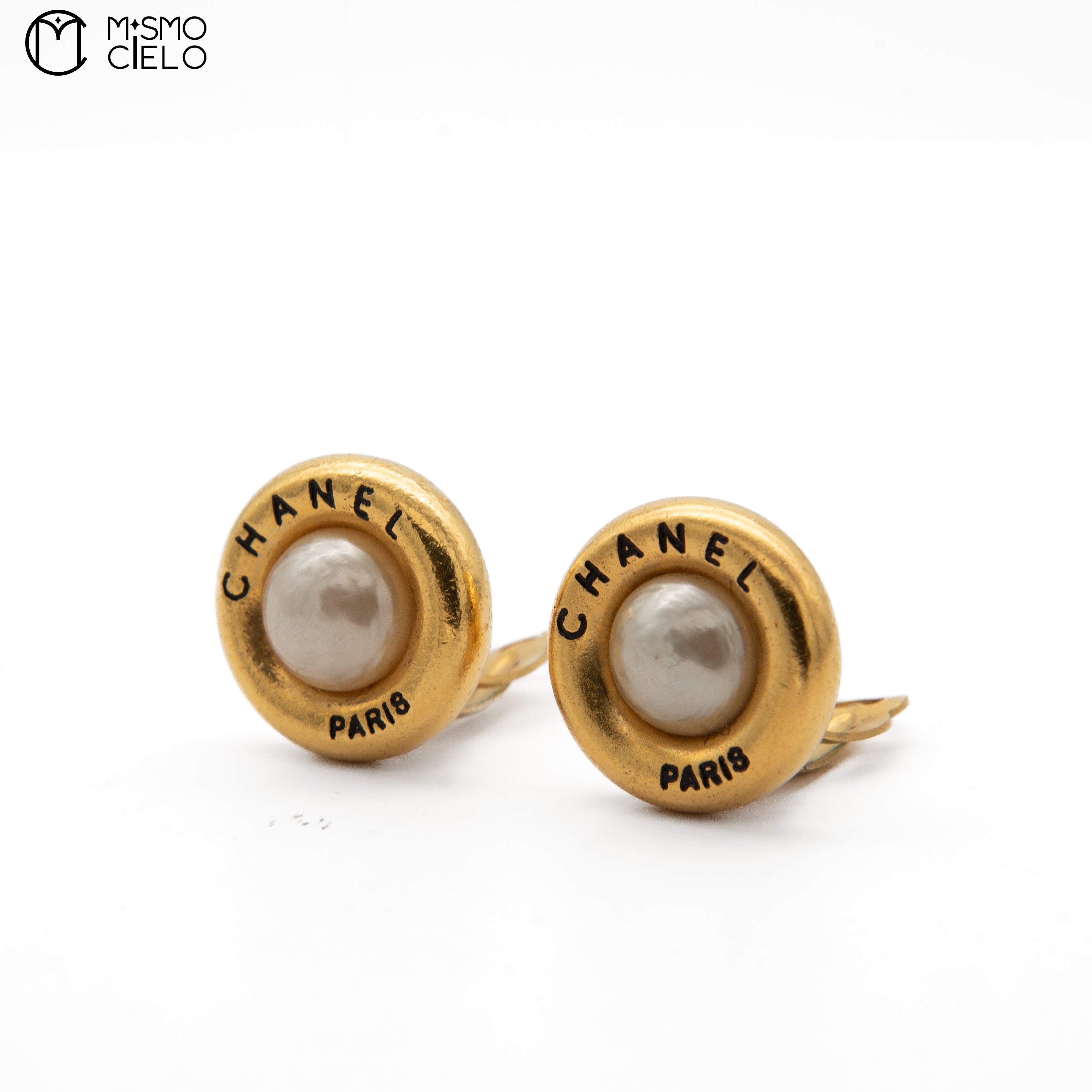 Gold Plated Faux Pearl Clip-On Earrings