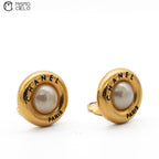 Gold Plated Faux Pearl Clip-On Earrings