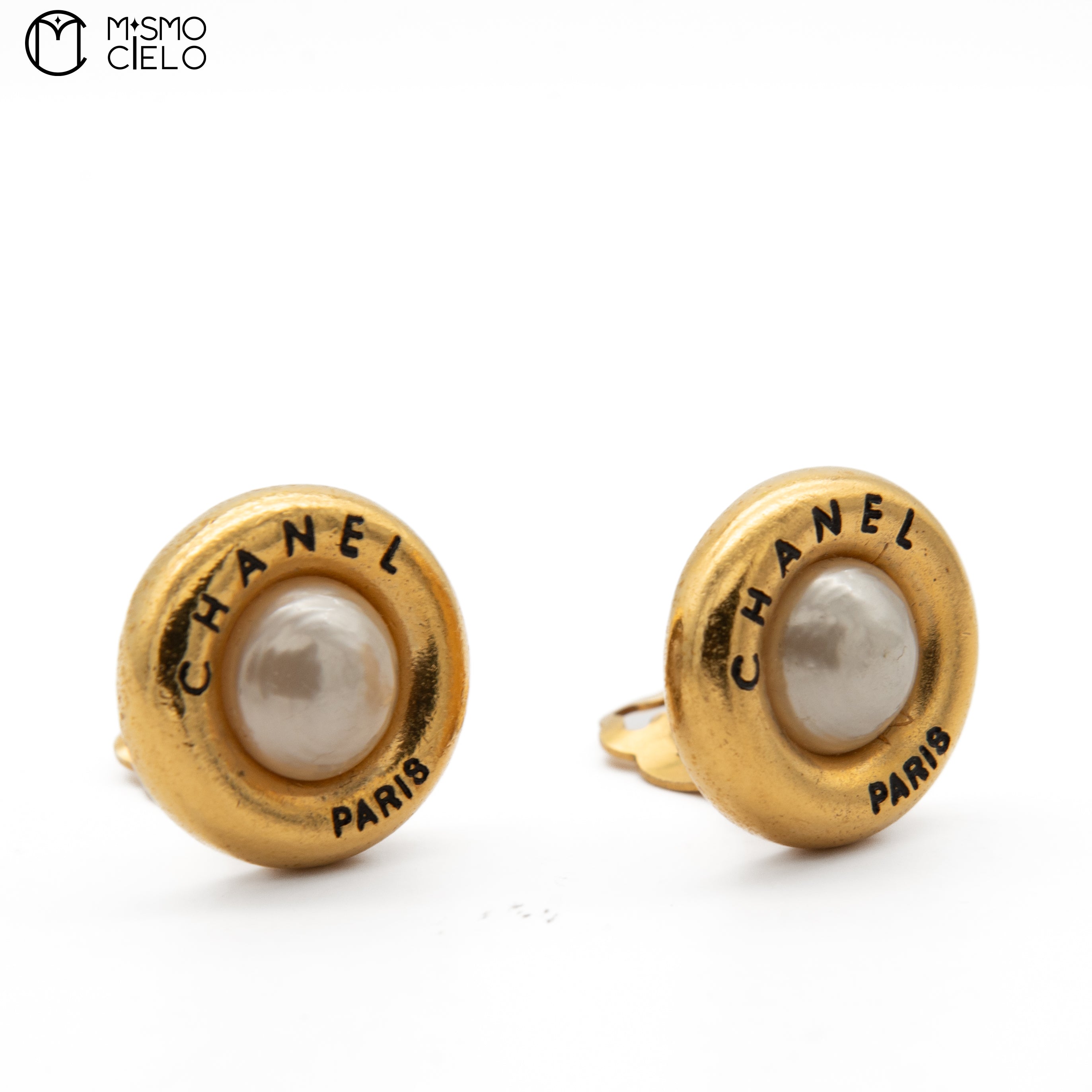 Gold Plated Faux Pearl Clip-On Earrings